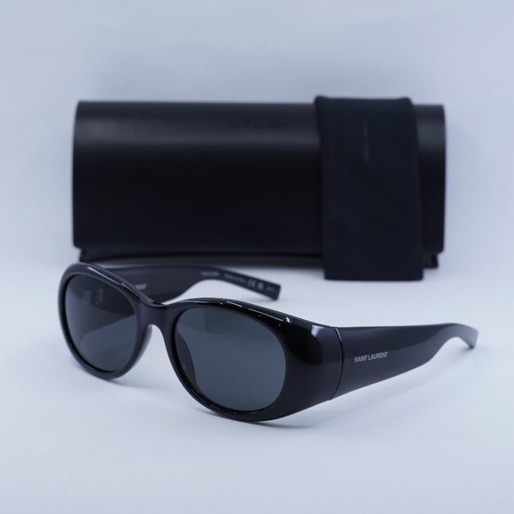 🕶️ New Saint Laurent SL736 001 Sunglasses - Black Frame, Black Lenses - Picture 1 of 11